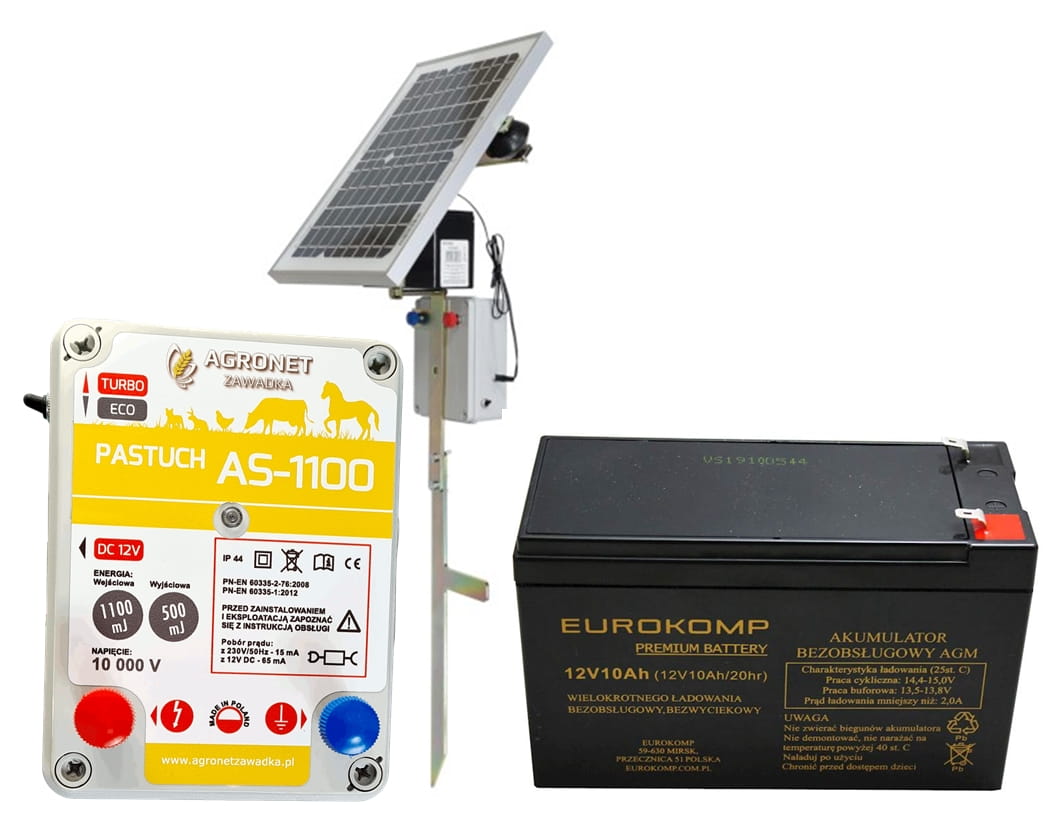 Pastuch Kompletny Zestaw solarny AS-1100 - Cavalo